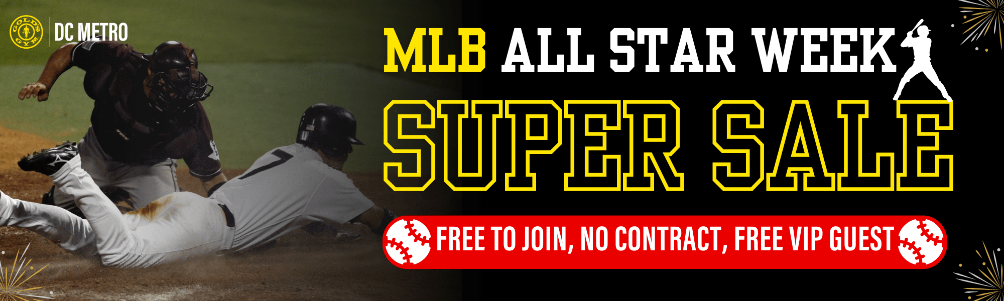 Banner promoting the summer reset super sale. Join for $1, no contract, free guest privileges.