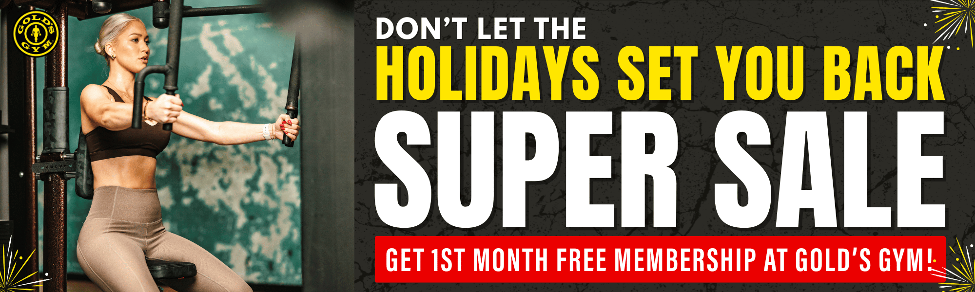 Banner promoting the summer reset super sale. Join for $1, no contract, free guest privileges.